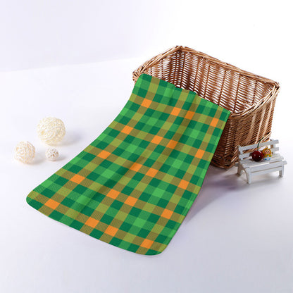 St. Patrick's Day Buffalo Check Print Towel