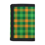 St. Patrick's Day Buffalo Check Print Trifold Wallet