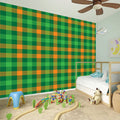 St. Patrick's Day Buffalo Check Print Wall Sticker