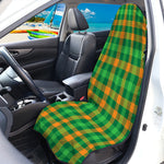 St. Patrick's Day Buffalo Check Print Waterproof Car Seat Cover