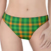 St. Patrick's Day Buffalo Check Print Women's Thong