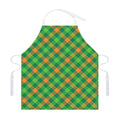 St. Patrick's Day Buffalo Pattern Print Adjustable Apron