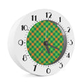 St. Patrick's Day Buffalo Pattern Print Alarm Clock