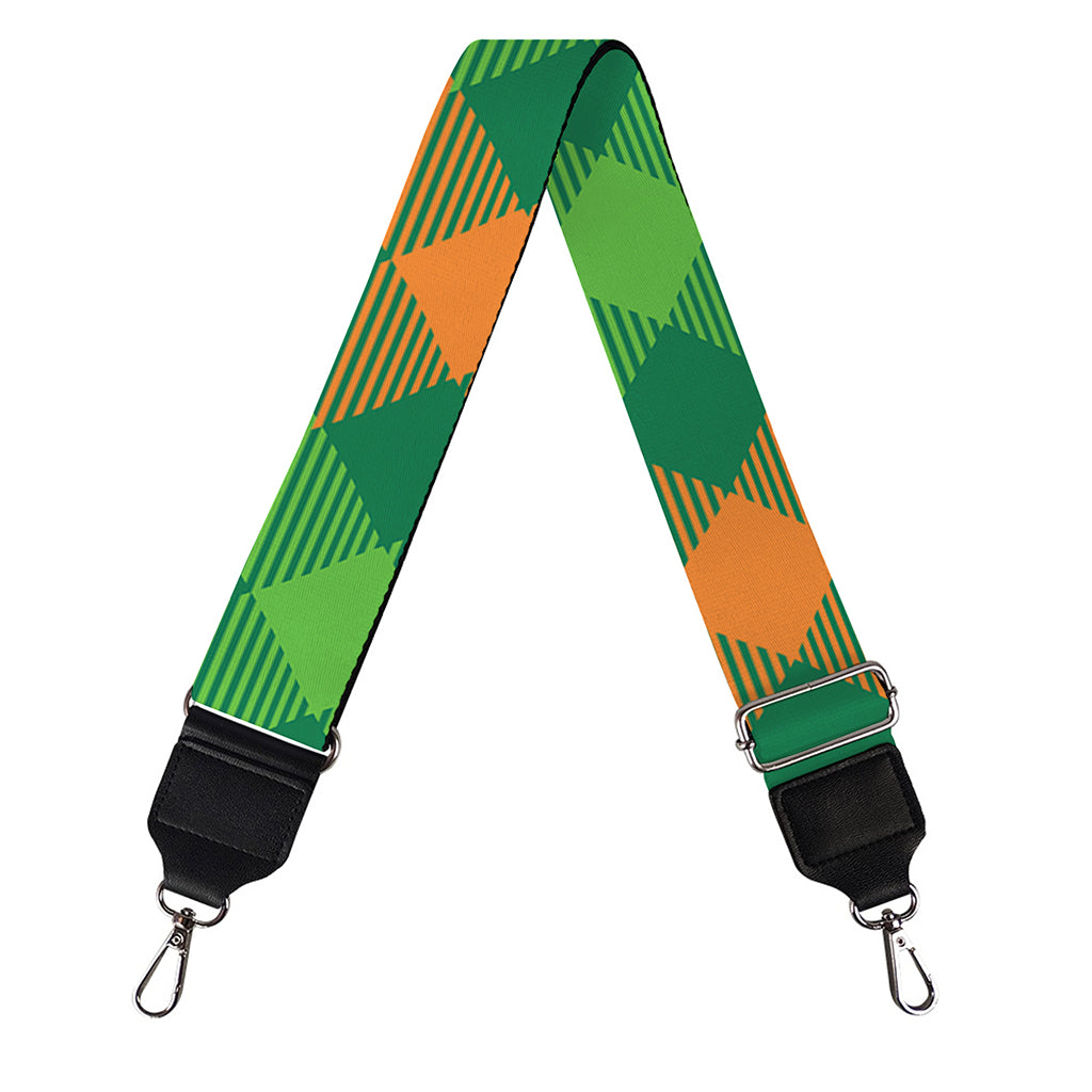 St. Patrick's Day Buffalo Pattern Print Bag Strap