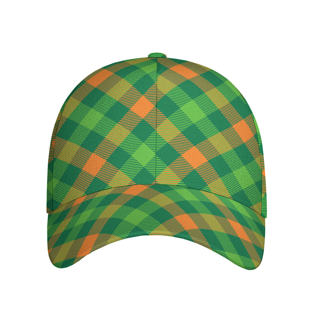 St. Patrick's Day Buffalo Pattern Print Baseball Cap