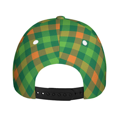 St. Patrick's Day Buffalo Pattern Print Baseball Cap