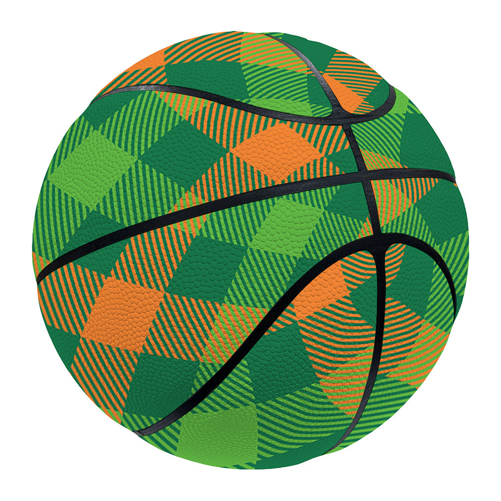 St. Patrick's Day Buffalo Pattern Print Basketball