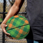 St. Patrick's Day Buffalo Pattern Print Basketball