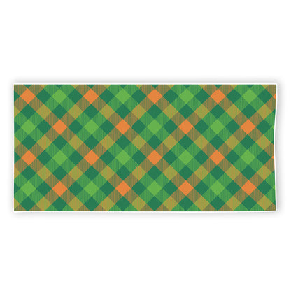 St. Patrick's Day Buffalo Pattern Print Beach Towel