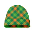 St. Patrick's Day Buffalo Pattern Print Beanie