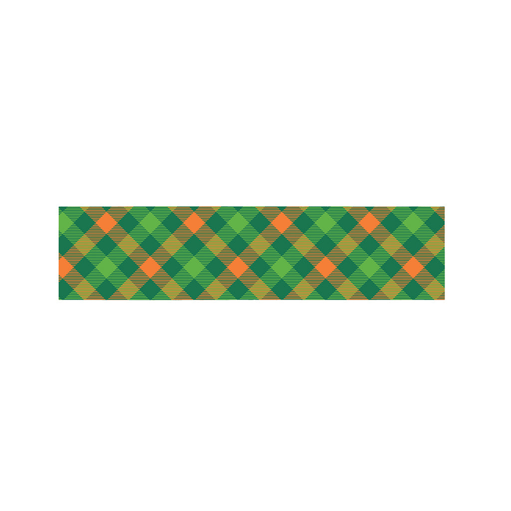 St. Patrick's Day Buffalo Pattern Print Bed Runner