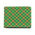 St. Patrick's Day Buffalo Pattern Print Bifold Wallet