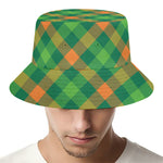 St. Patrick's Day Buffalo Pattern Print Bucket Hat
