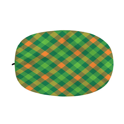 St. Patrick's Day Buffalo Pattern Print Car Side Mirror Covers