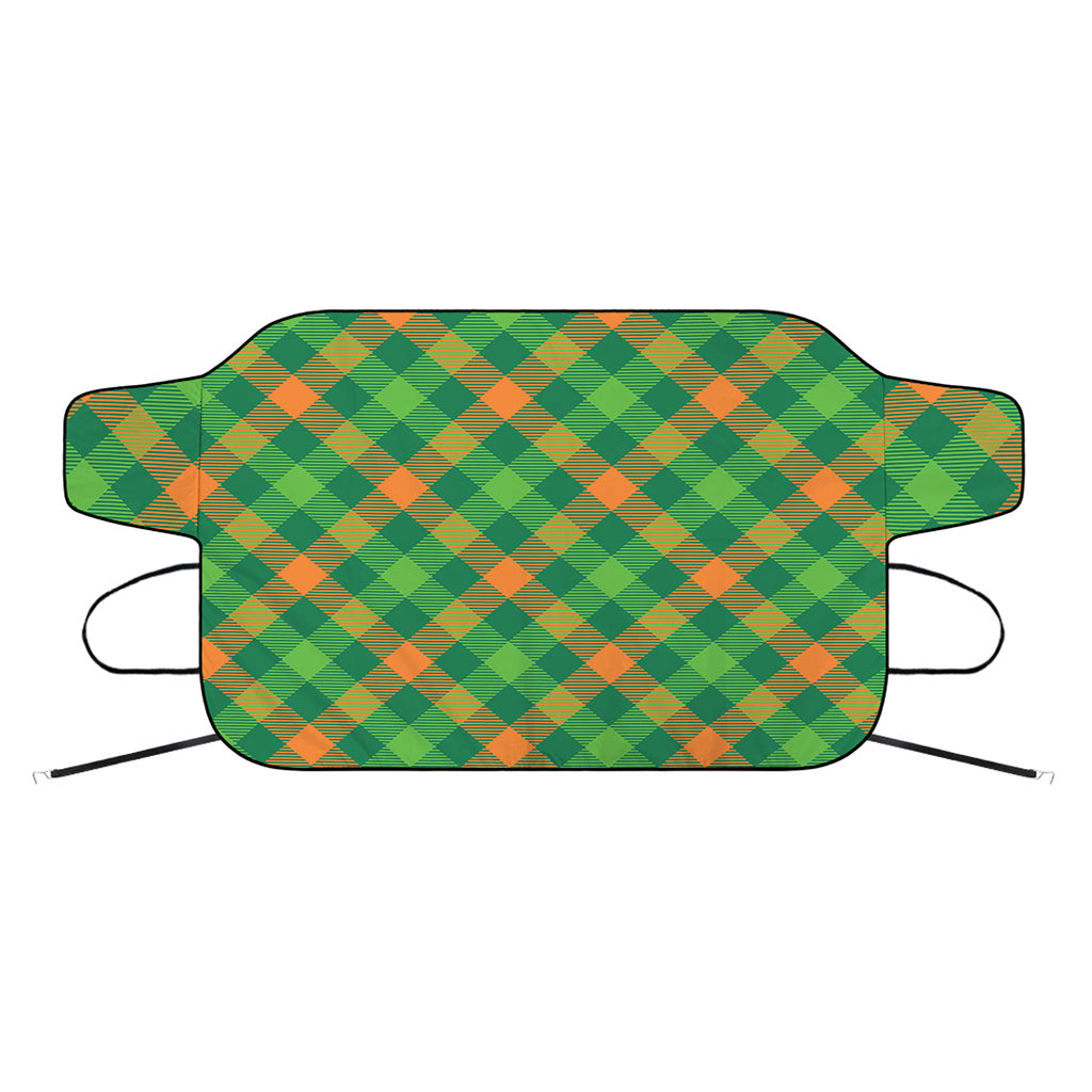 St. Patrick's Day Buffalo Pattern Print Car Windshield Snow Cover