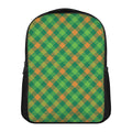 St. Patrick's Day Buffalo Pattern Print Casual Backpack