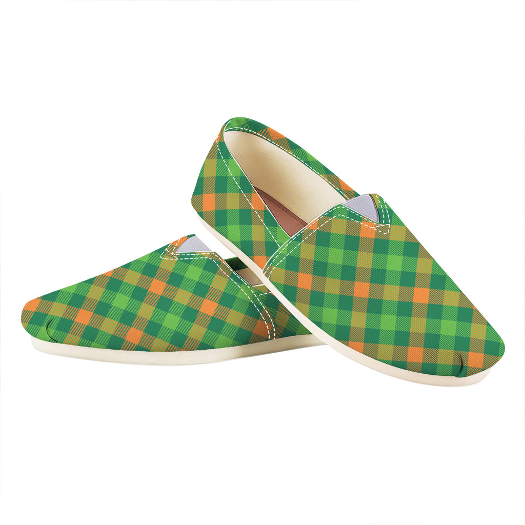 St. Patrick's Day Buffalo Pattern Print Casual Shoes
