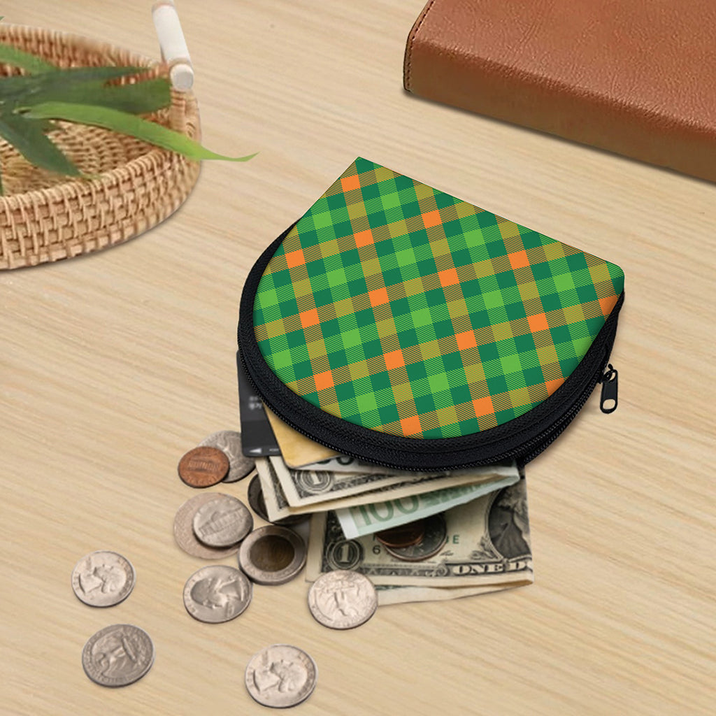 St. Patrick's Day Buffalo Pattern Print Coin Purse