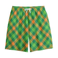 St. Patrick's Day Buffalo Pattern Print Cotton Shorts