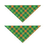 St. Patrick's Day Buffalo Pattern Print Dog Bandana
