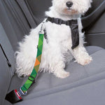 St. Patrick's Day Buffalo Pattern Print Dog Seat Belt