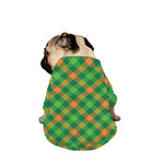 St. Patrick's Day Buffalo Pattern Print Dog Zip Up Jacket