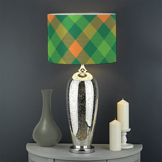 St. Patrick's Day Buffalo Pattern Print Drum Lamp Shade