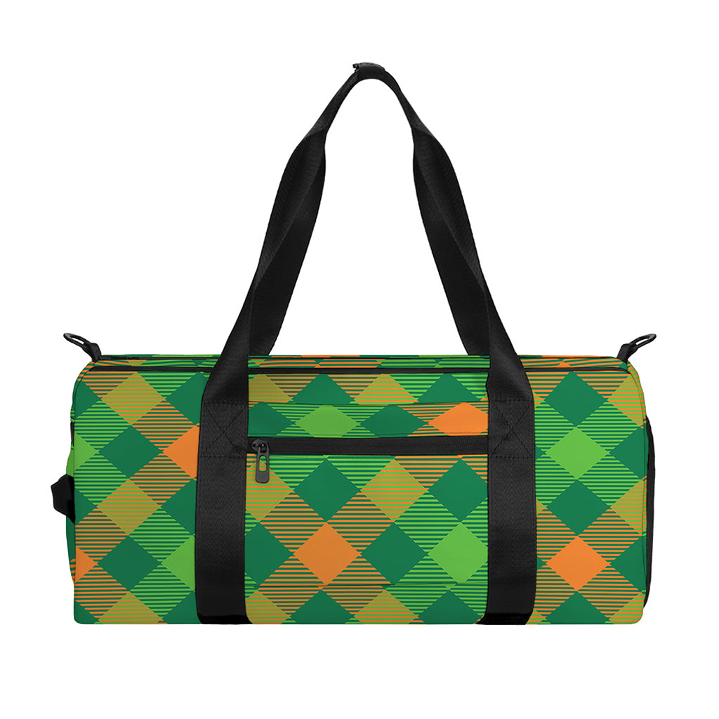 St. Patrick's Day Buffalo Pattern Print Gym Bag