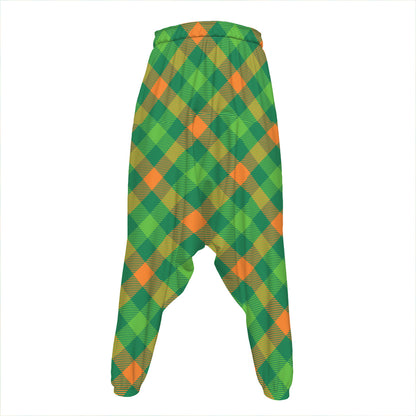 St. Patrick's Day Buffalo Pattern Print Hammer Pants
