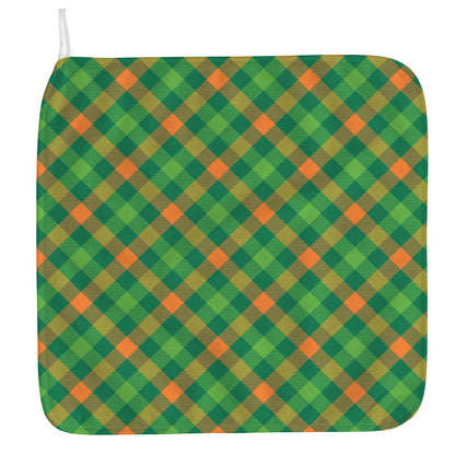 St. Patrick's Day Buffalo Pattern Print Hand Towel