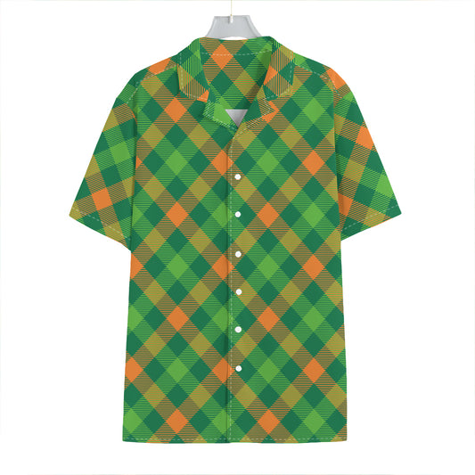 St. Patrick's Day Buffalo Pattern Print Hawaiian Shirt