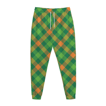 St. Patrick's Day Buffalo Pattern Print Jogger Pants