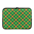 St. Patrick's Day Buffalo Pattern Print Laptop Sleeve