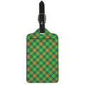 St. Patrick's Day Buffalo Pattern Print Luggage Tag
