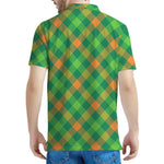 St. Patrick's Day Buffalo Pattern Print Men's Polo Shirt