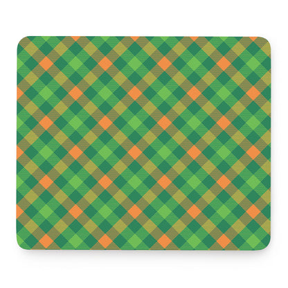 St. Patrick's Day Buffalo Pattern Print Mouse Pad