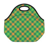 St. Patrick's Day Buffalo Pattern Print Neoprene Lunch Bag