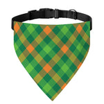 St. Patrick's Day Buffalo Pattern Print Over The Collar Dog Bandana