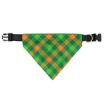 St. Patrick's Day Buffalo Pattern Print Over The Collar Dog Bandana