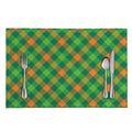 St. Patrick's Day Buffalo Pattern Print Placemat