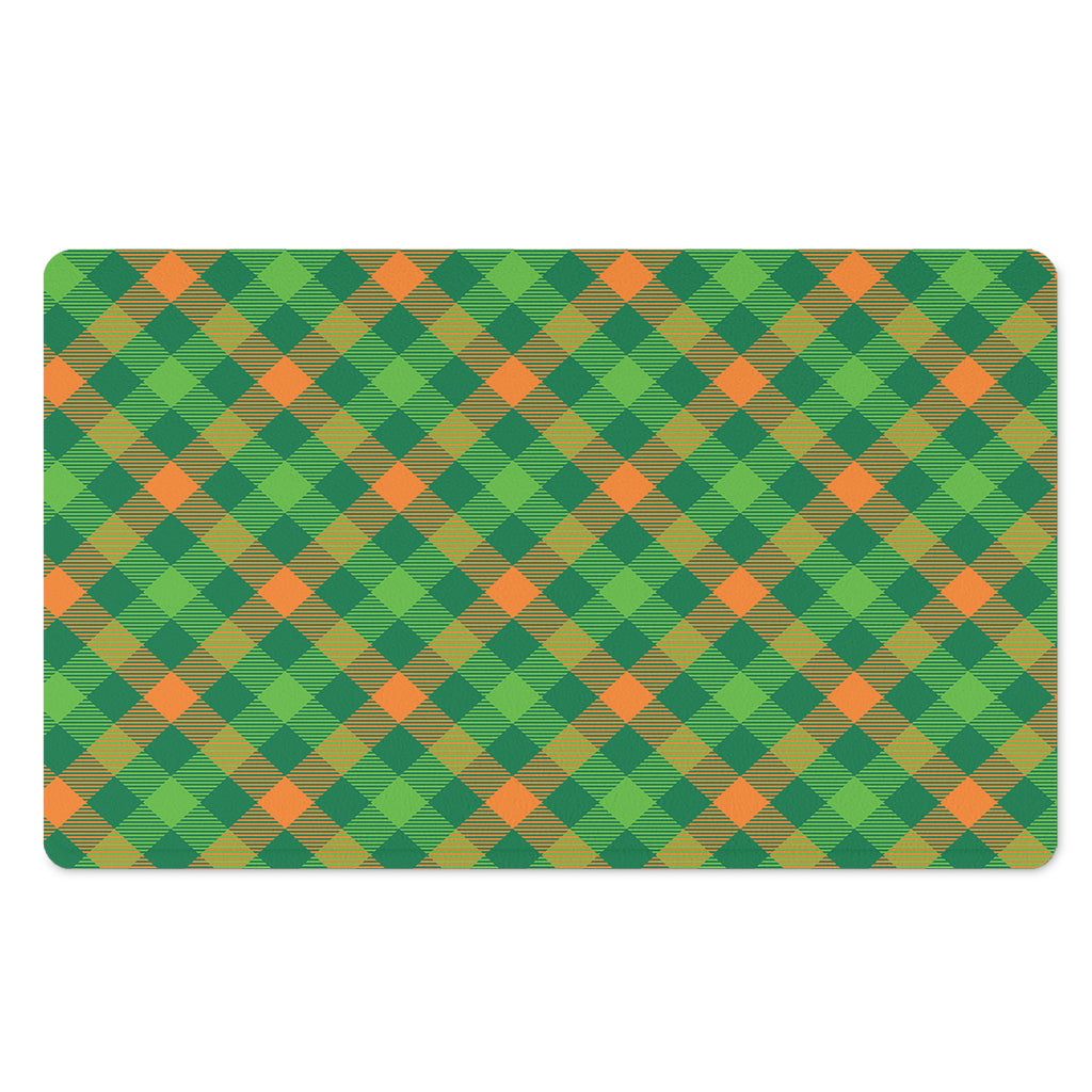 St. Patrick's Day Buffalo Pattern Print Polyester Doormat