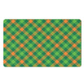 St. Patrick's Day Buffalo Pattern Print Polyester Doormat