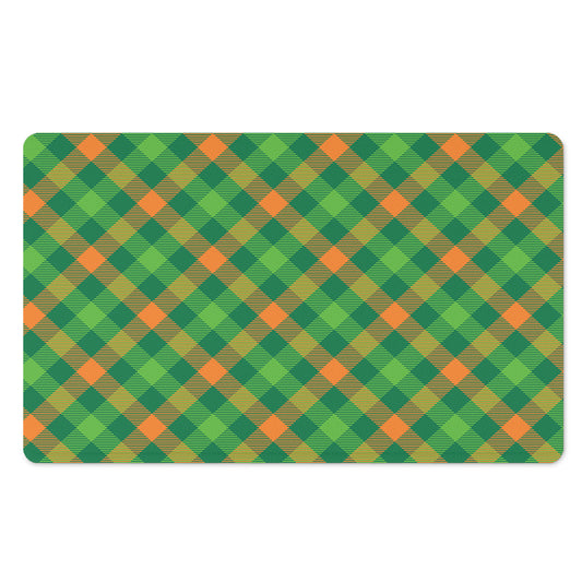 St. Patrick's Day Buffalo Pattern Print Polyester Doormat