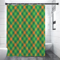 St. Patrick's Day Buffalo Pattern Print Premium Shower Curtain