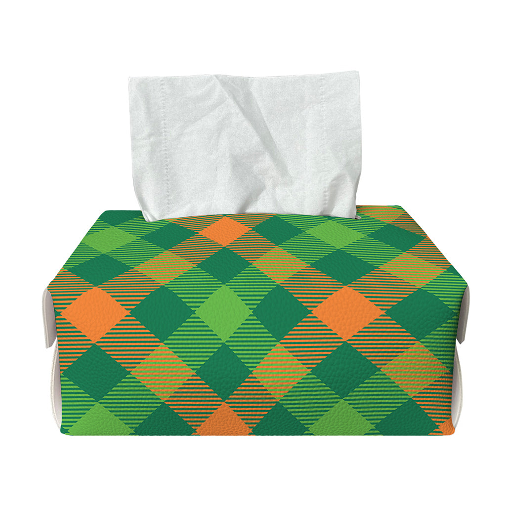 St. Patrick's Day Buffalo Pattern Print Rectangle Tissue Box Cover