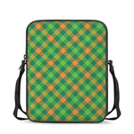 St. Patrick's Day Buffalo Pattern Print Rectangular Crossbody Bag
