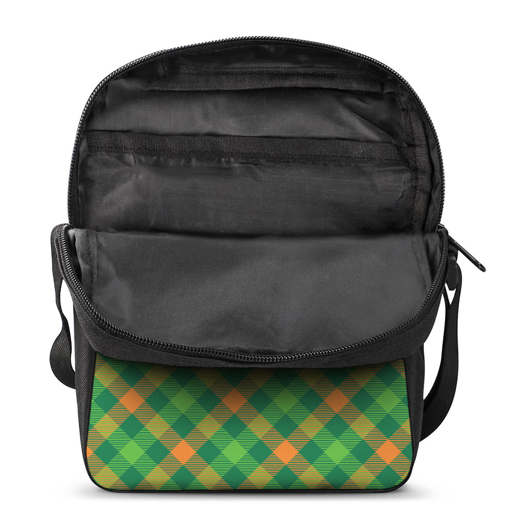 St. Patrick's Day Buffalo Pattern Print Rectangular Crossbody Bag