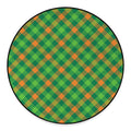 St. Patrick's Day Buffalo Pattern Print Round Floor Mat