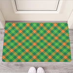 St. Patrick's Day Buffalo Pattern Print Rubber Doormat