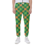 St. Patrick's Day Buffalo Pattern Print Scuba Joggers